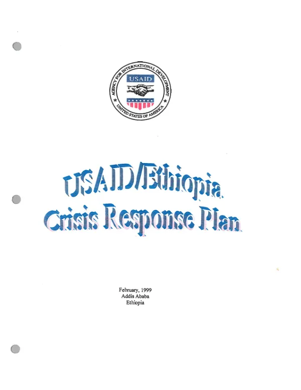 USAID/Ethiopia crisis response plan