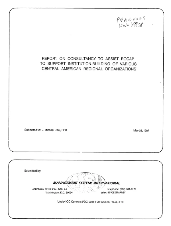 Annual report C17-069 1998 covering period 1 March 1998-31 Feb. 1999 : identification by PCR [polymerase chain reaction] of Schistosome cercariae trapped in nature