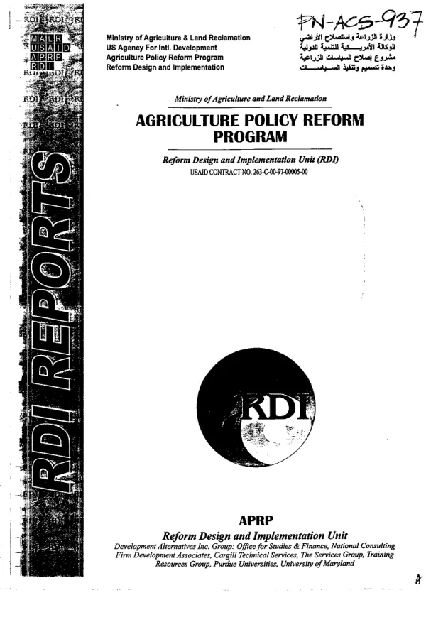 Creating competitive advantage : moving beyond comparative advantage for Egypt"s cotton industry