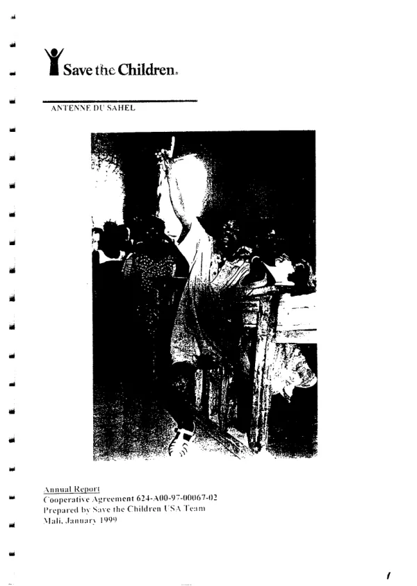 Save the Children : annual report[, January-December 1998] : cooperative agreement 624-A00-97-00067-02 [624-A-00-97-00067-00]