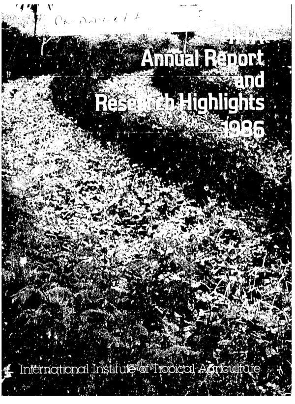 IITA annual report and research highlights, 1986
