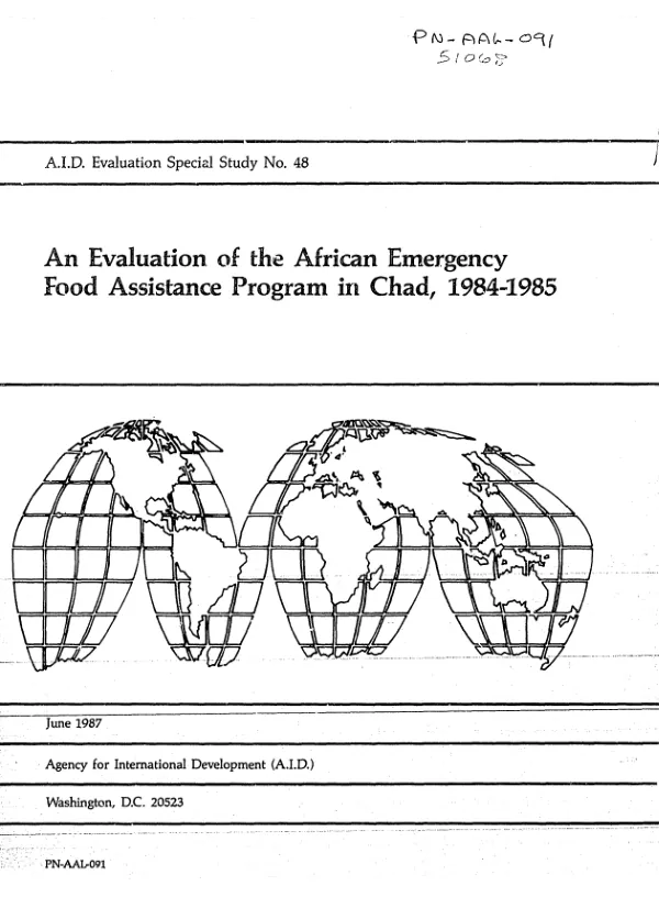 Evaluation of the African emergency food assistance program in Chad, 1984-1985
