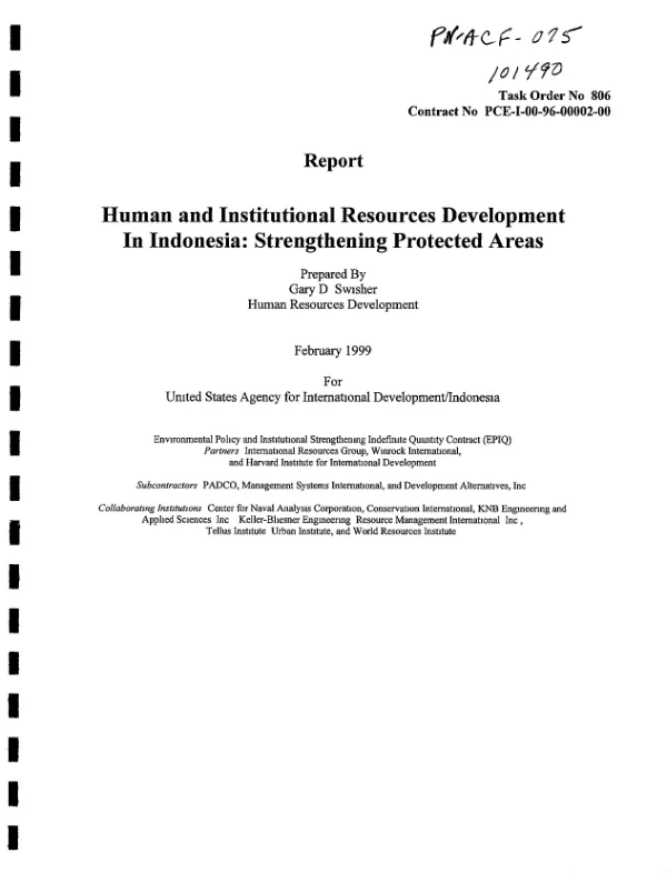 Communication for technology transfer in agriculture (CTTA), AID/S&T project 936-5826 : project implementation plan, Indonesia