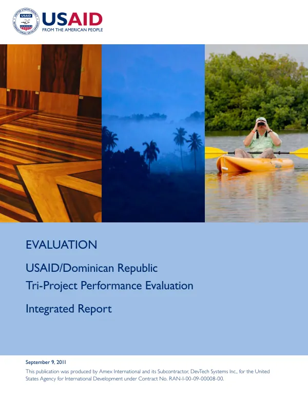 USAID/DR tri-project evaluation : economic growth program : integrated report