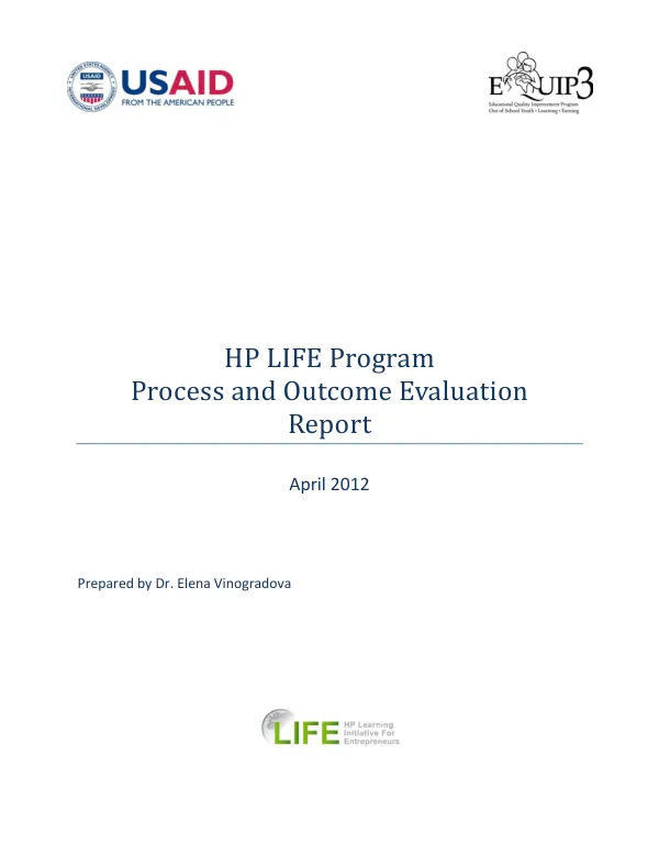 HP LIFE program process and outcome evaluation report