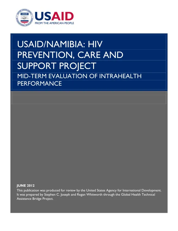USAID/Namibia : HIV prevention, care and support project