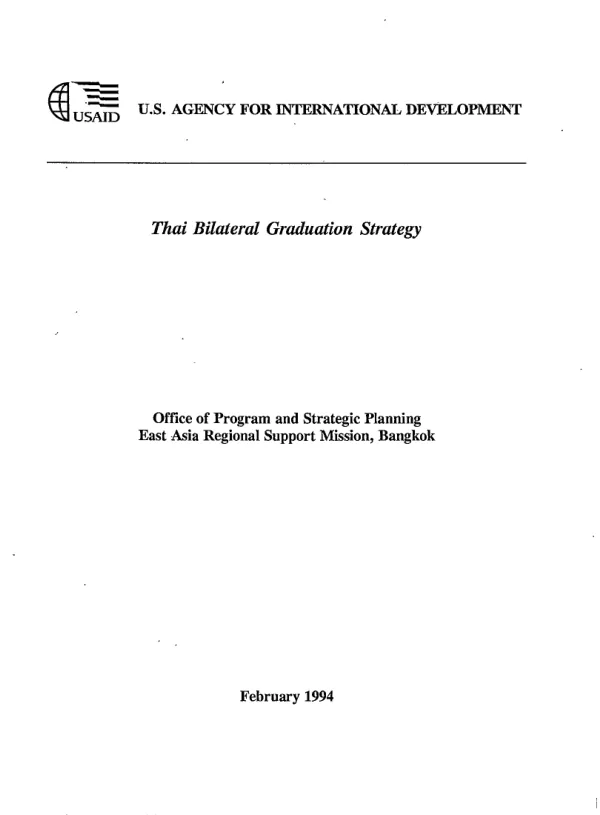 Thai bilateral graduation strategy