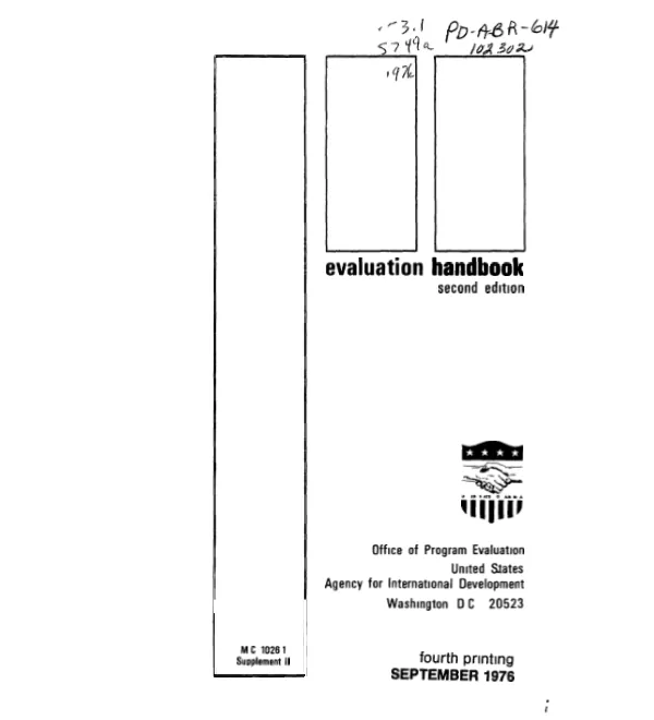 Evaluation handbook