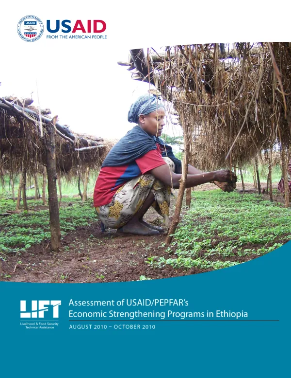 Assessment of USAID/PEPFAR's economic strengthening programs in Ethiopia, August 2010-October 2010