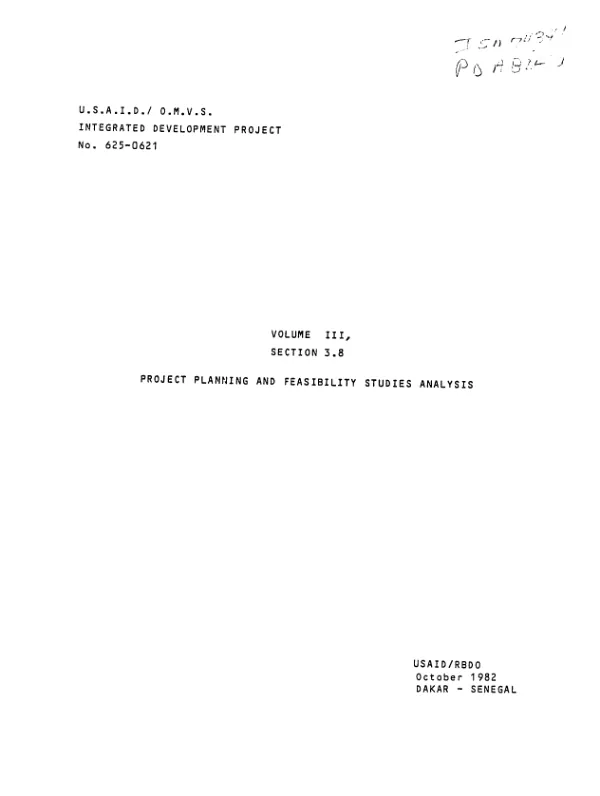 Project planning and feasibility studies analysis