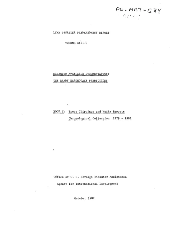 Book C : press clippings and media reports; chronological collection 1979-1981