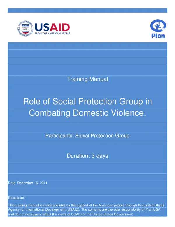 Protecting Human Rights (PHR) Project Community Police Training Module