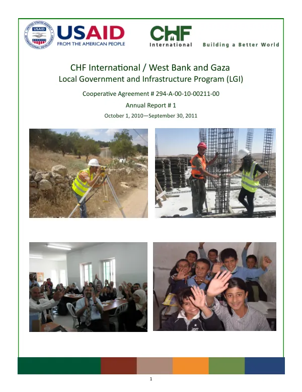 Local Government and Infrastructure Program Annual Report #1