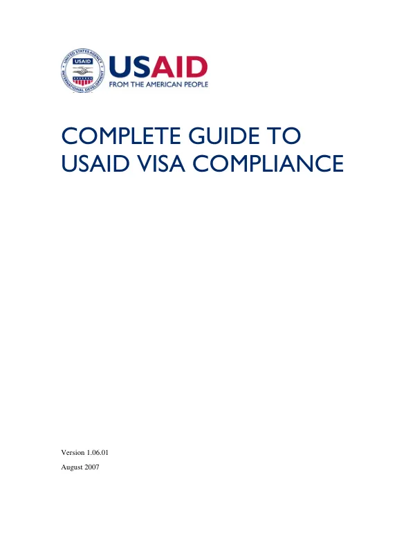 Complete guide to USAID visa compliance