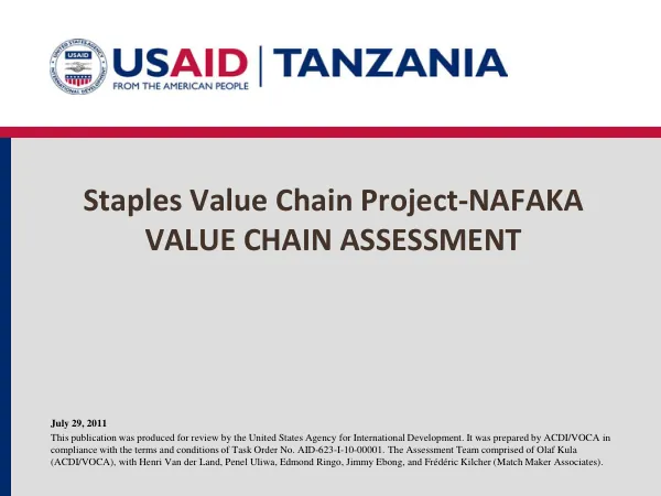Review of the Title II development food aid program