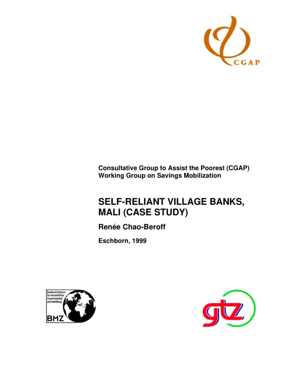 Self-reliant village banks, Mali (case study)