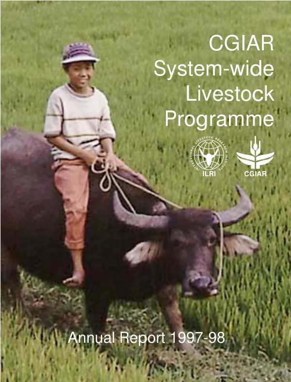 CGIAR system-wide livestock programme (SLP) : annual report 1997-98