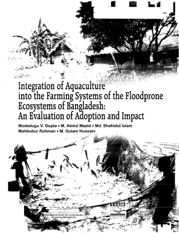 Integration of aquaculture into the farming systems of floodprone ecosystems of Bangladesh : an evaluation of adoption and impact