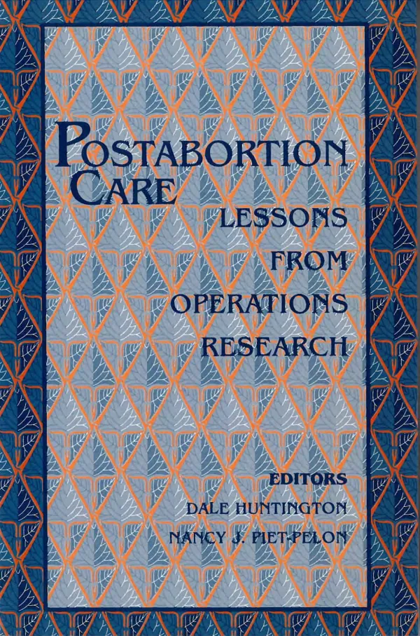 Postabortion care : lessons from operations research