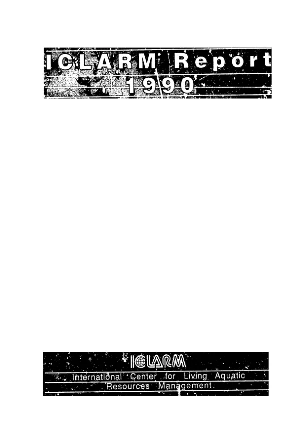 ICLARM report 1990