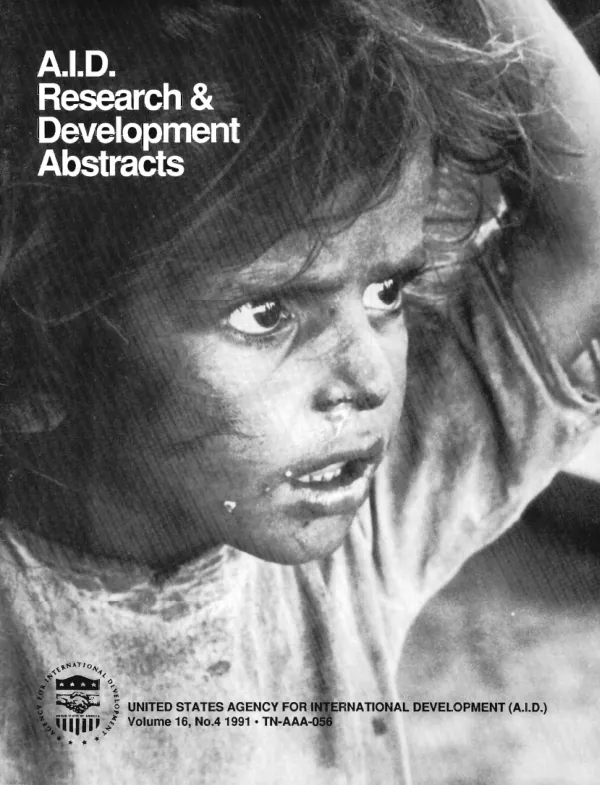 A.I.D. research and development abstracts [ARDA], v. 16, no. 4