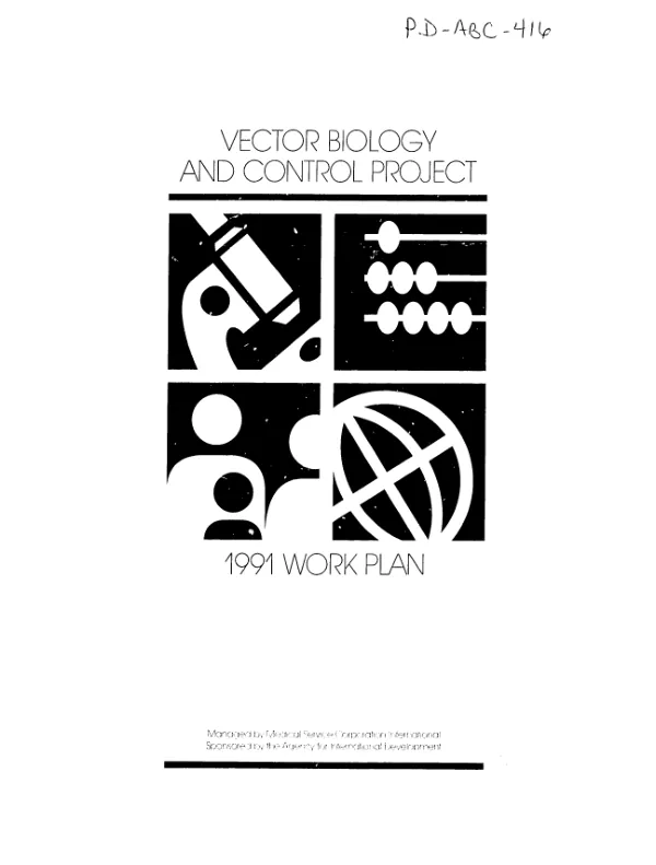 Vector biology and control project : 1991 work plan