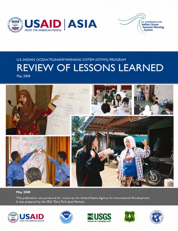 US Indian Ocean tsunami warning system (IOTWS) program : review of lessons learned