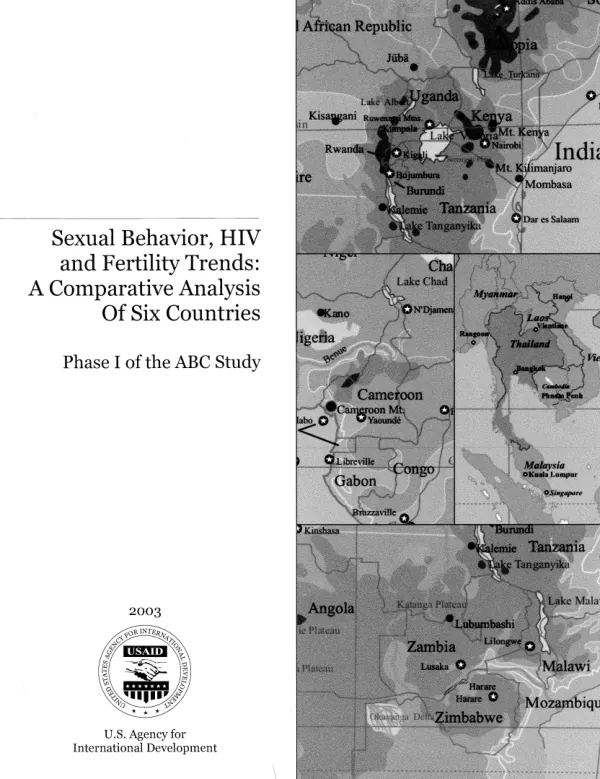 Sexual behavior, HIV and fertility trends : a comparative analysis of six countries -- phase I of the ABC study