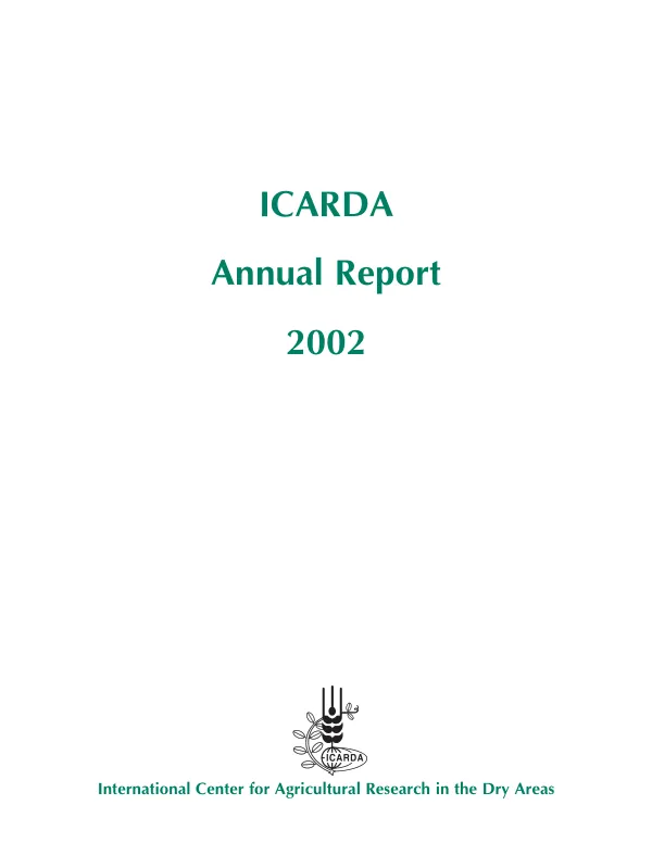 ICARDA annual report 2002