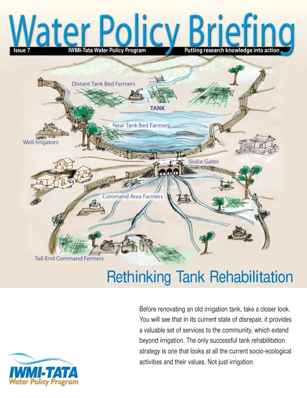 Rethinking [irrigation] tank rehabilitation