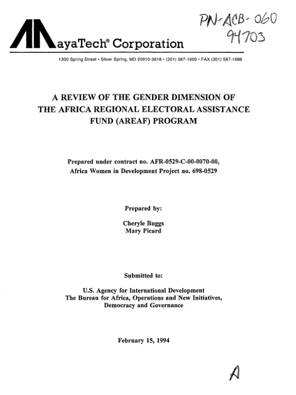 USAID/Senegal HIV/AIDS strategy 2002-2006
