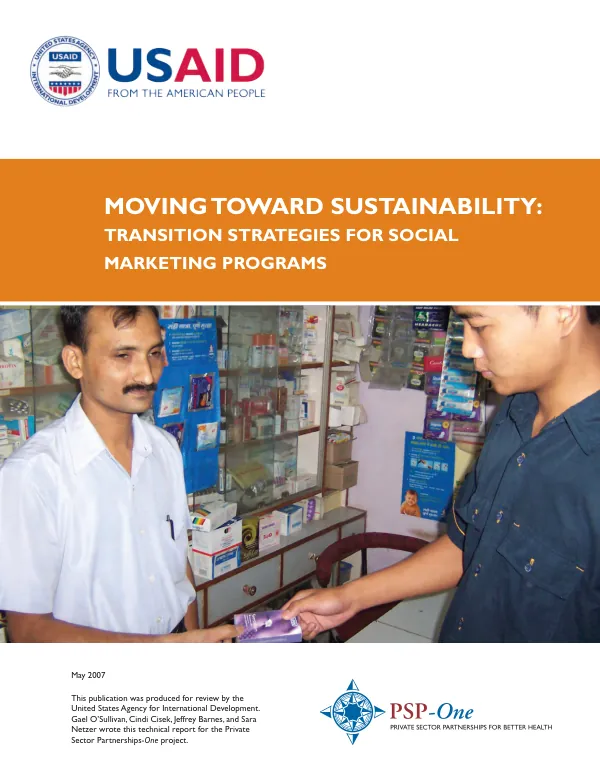 Moving toward sustainability : transition strategies for social marketing programs