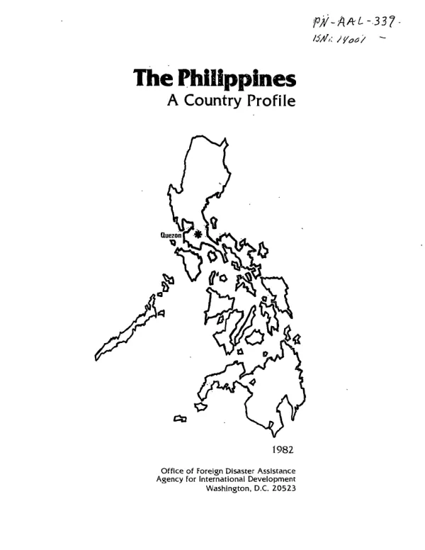 Philippines : a country profile