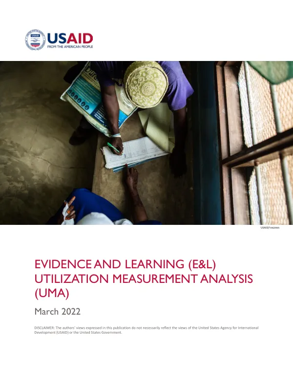 Evidence and Learning (E&L) Utilization Measurement Analysis (UMA)