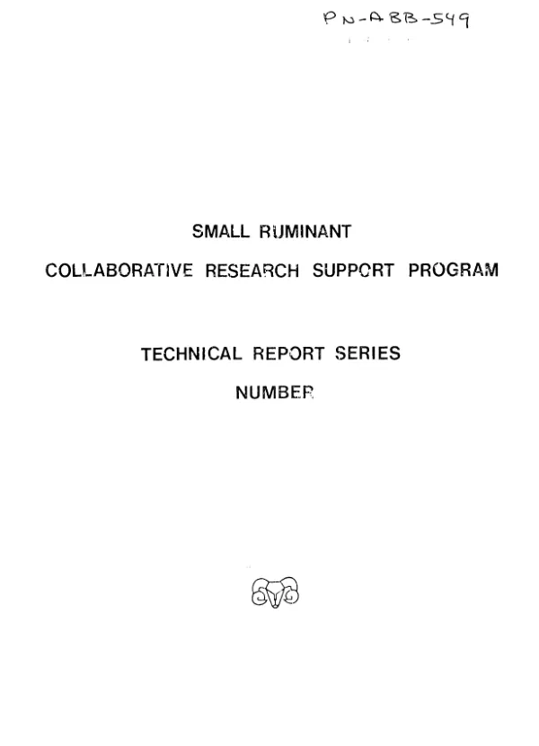 User guide for specifying input parameters for the TAMU sheep and goat simulation models SAV version