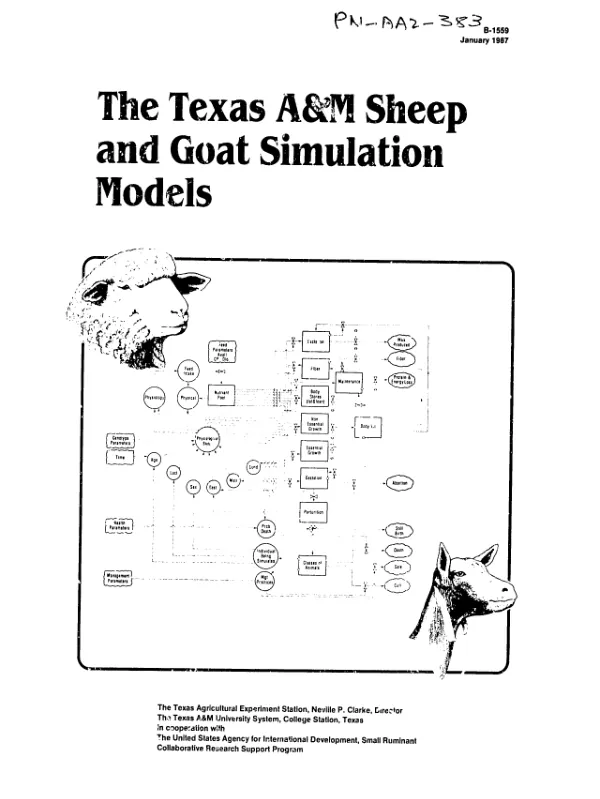 Texas A&M sheep and goat simulation models