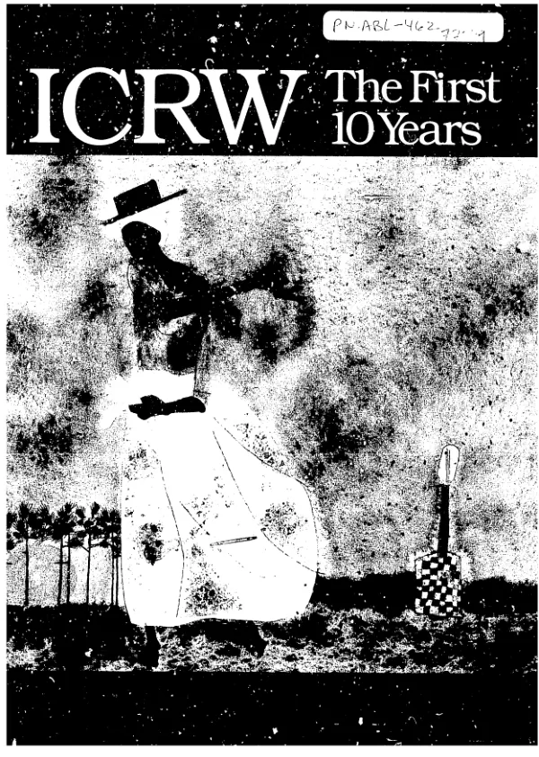 ICRW [International Center for Research on Women] : the first 10 years
