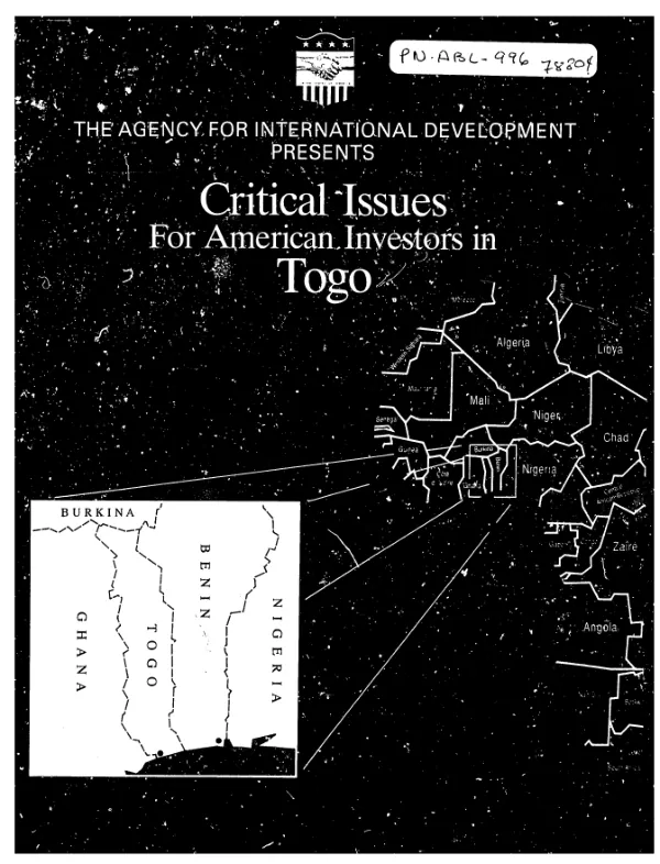 Critical issues for American investors in Togo