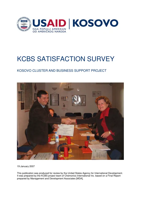 KCBS satisfaction survey