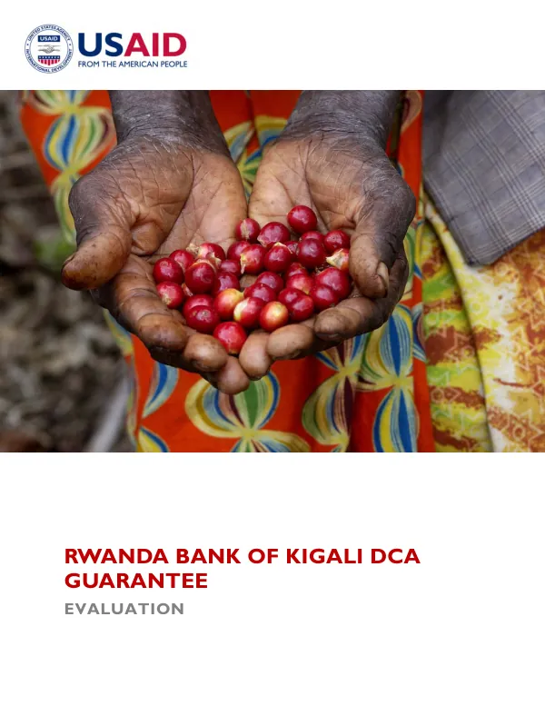 Rwanda Bank of Kigali DCA guarantee evaluation