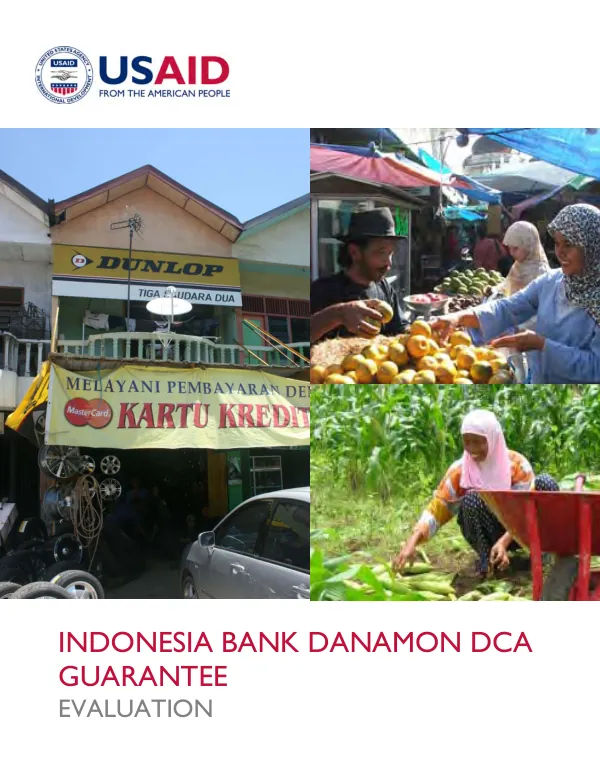 Indonesia Bank Danamon DCA guarantee evaluation