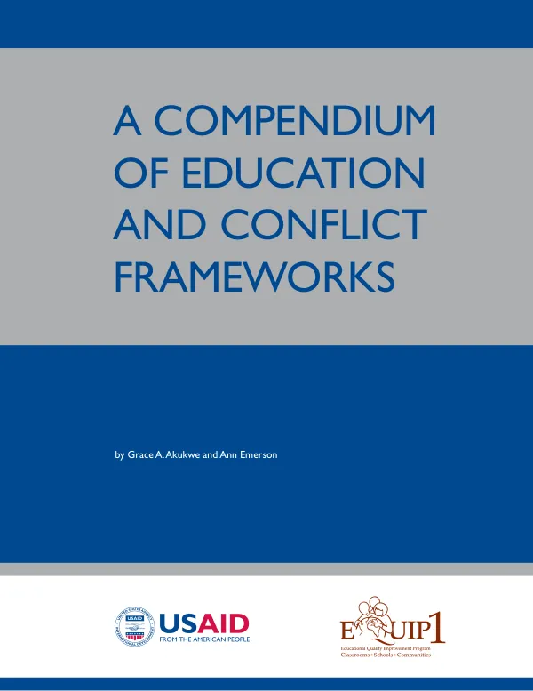 A compendium of education and conflict frameworks