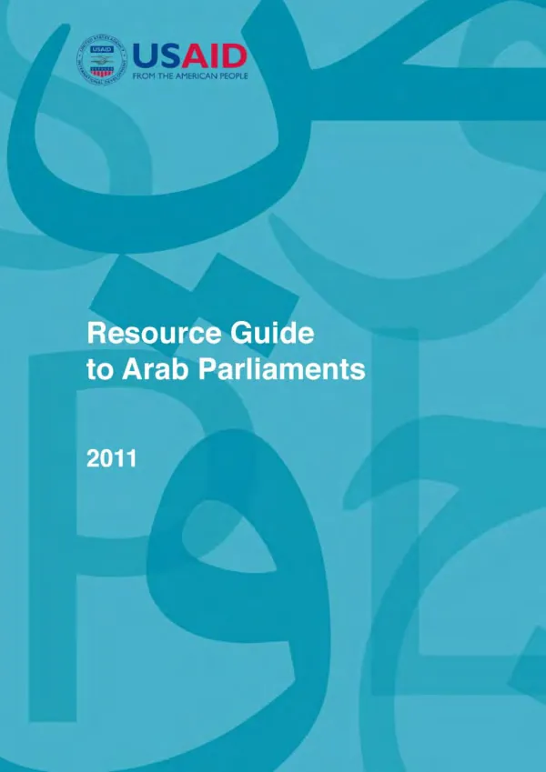 Resource guide to Arab parliaments
