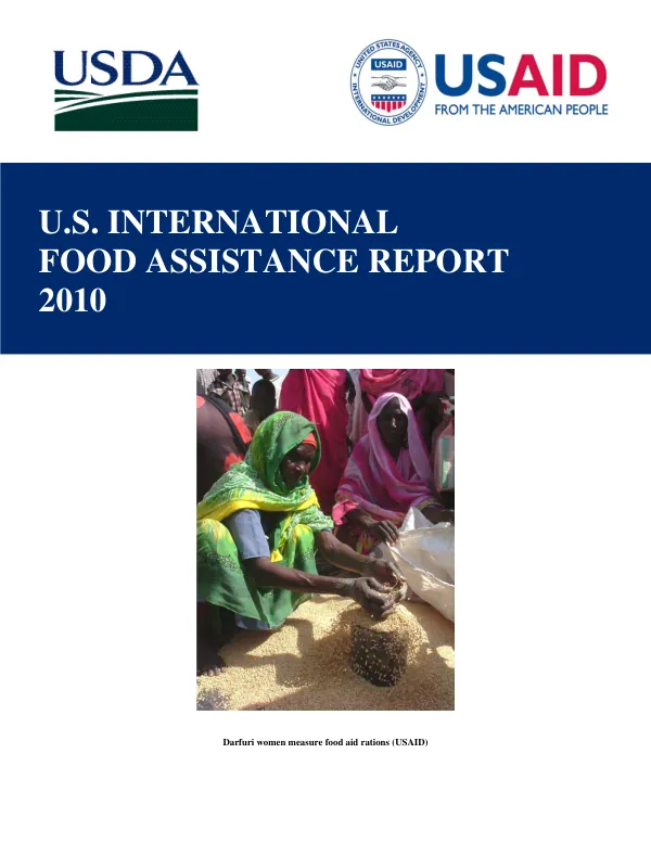 U.S. international food assistance report 2010
