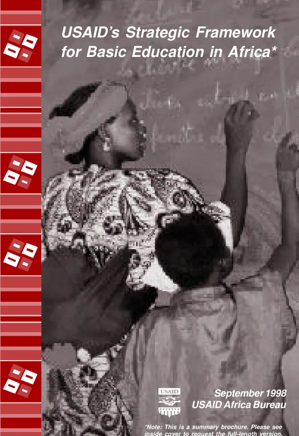 USAID"s strategic framework for basic education in Africa = Cadre strategique de l"USAID pour l"education de base en Afrique