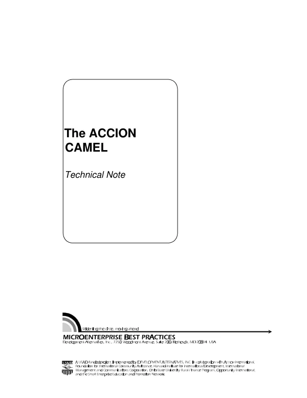 The ACCION CAMEL : technical note