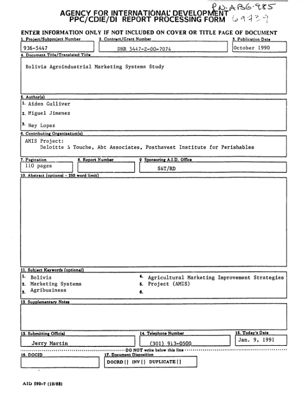 Final report : on the proposed amendments to the Egyptian commercial code of 1883 -- part I : the bankruptcy provisions -- part II : the negotiable instrument, or check, and the technology transfer provisions