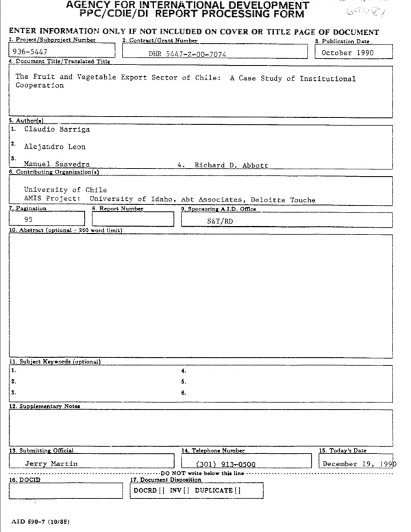Model oil & gas regulatory agency concept paper