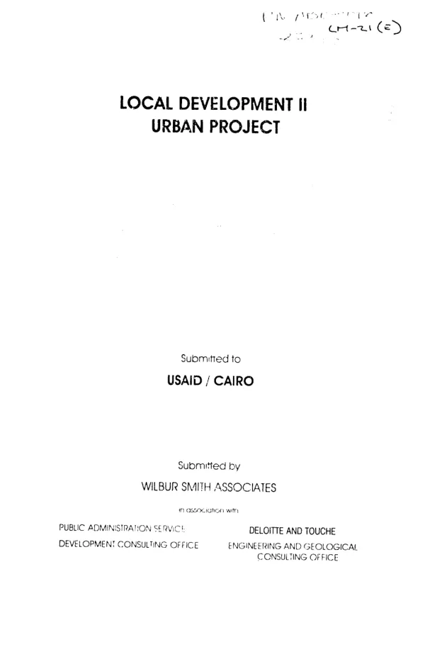 USAID award no. 615-0266-G-00-8075 to the Agency for Development Education and Communication to provide support for a program in democracy and governance
