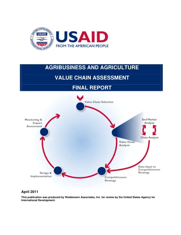 Agribusiness and agriculture value chain assessment : final report
